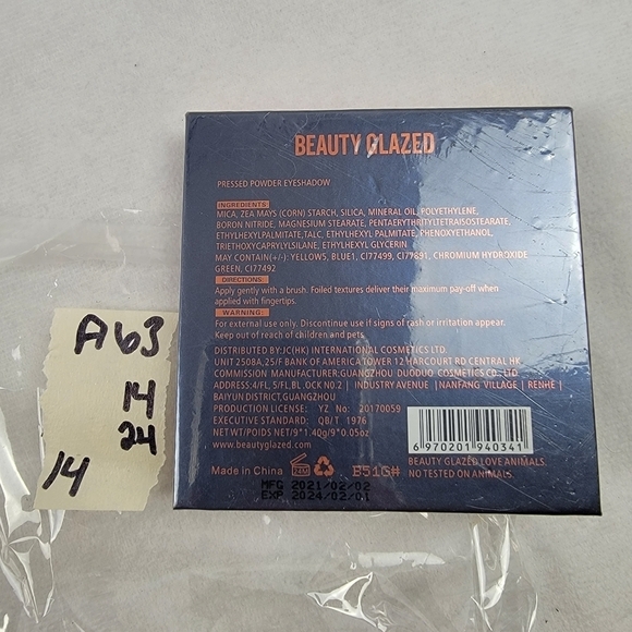 NWT Beauty Glazed bright eye shadow pallette in Melon - Picture 4 of 4